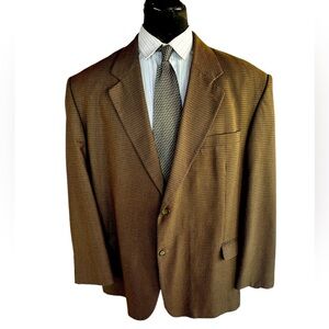 Men's Brown Checkered Blazer Mens Wear Alexander LLoyd